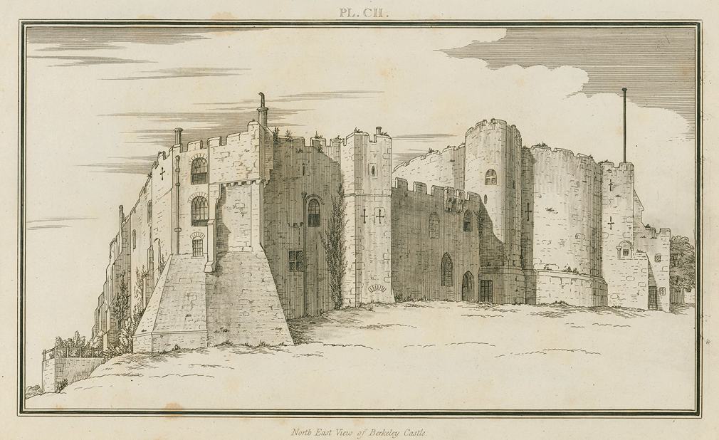 Gloucestershire, Berkeley Castle, north east view, 1803