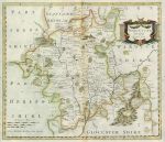 Worcestershire map, Morden, c1695