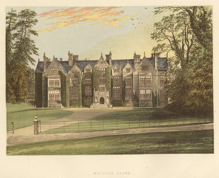 Oxfordshire, Wroxton Abbey, 1880