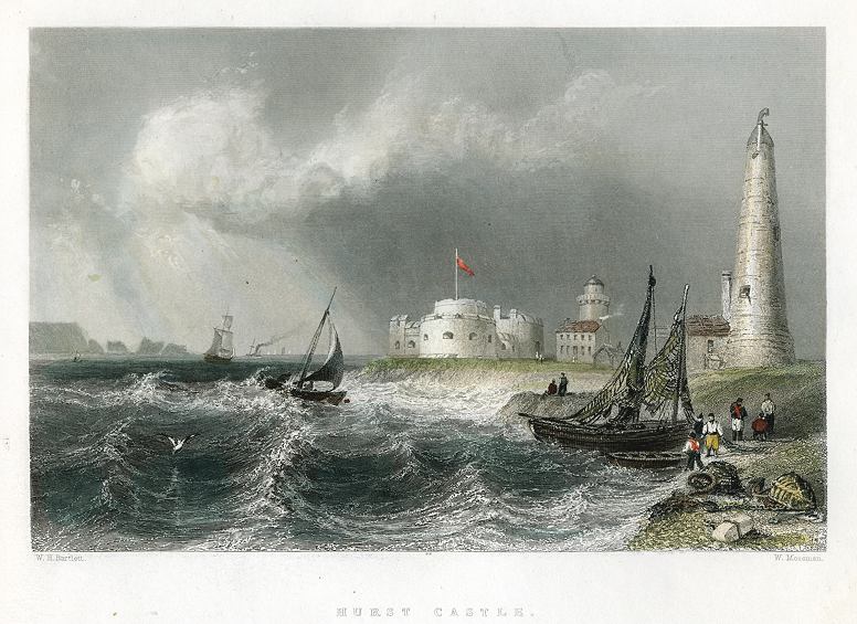 Hampshire, Hurst Castle, 1842