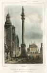 Poland, Warsaw, Column of Sigismund III, 1843