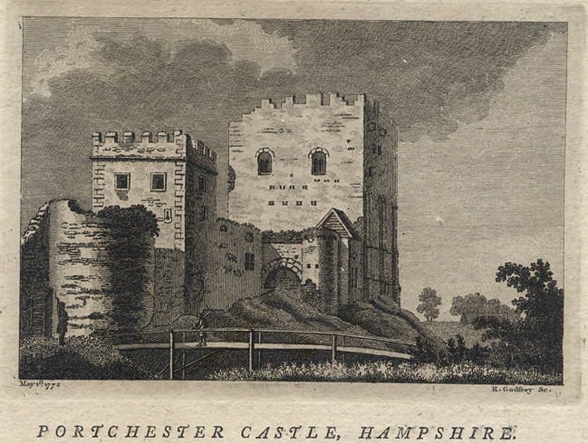 Hampshire, Portchester Castle, 1786