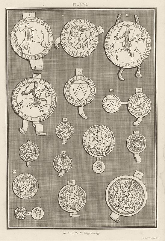 Gloucestershire, Seals of the Berkeley family, 1803