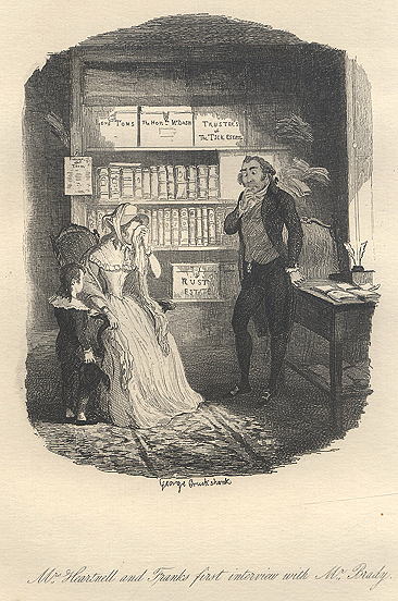 Illustration for 'Frank Heartwell, or Fifty Years Ago', George Cruickshank, 1870