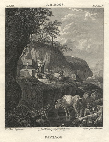 Paysage, after Johann Heinrich Roos, 1814