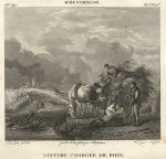 Voiture Chargee de Foin, after Wouvermans, 1814