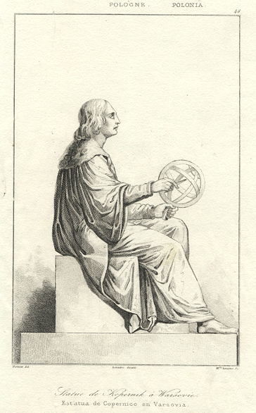 Nicolaus Copernicus, statue, 1843