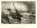 Saved (marine), etching by C.O.Murray after C.Napier Hemy, 1881
