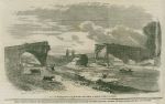 Middlesex, destruction of Walton Bridge, 1859