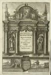 Title page to Monasticon Anglicanum, engraved by Hollar, 1718