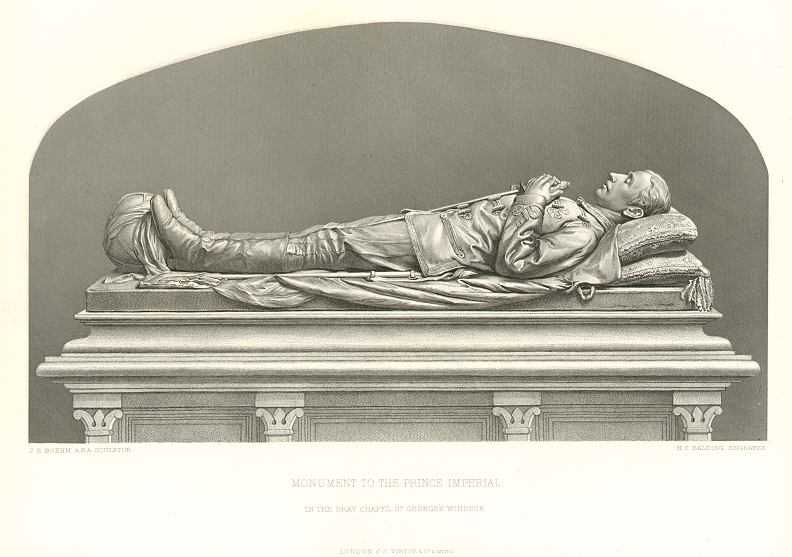 Monument to the Prince Imperial at Windsor, sculpture, 1881