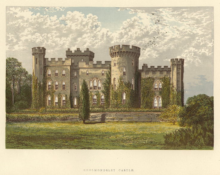 Cheshire, Cholmondeley Castle, 1880