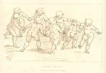 Dancing Children, facsimile of a drawing by Luca Cangiagio, 1882