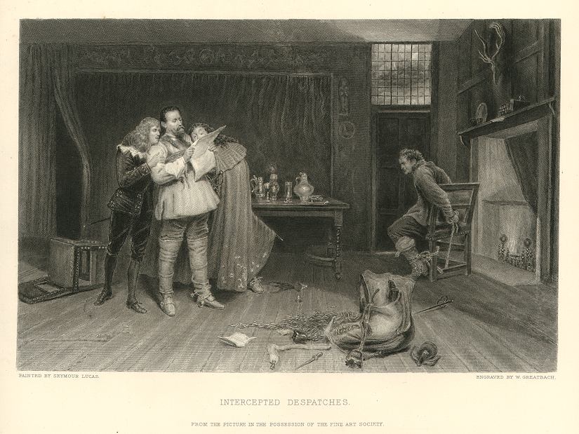 'Intercepted Dispatches', after Seymour Lucas, 1882