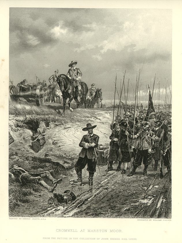 'Cromwell at Marston Moor', after Ernest Crofts, 1882