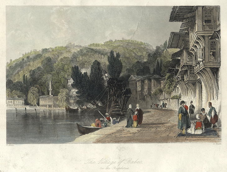 Turkey, Constantinople, Village of Babec, 1838