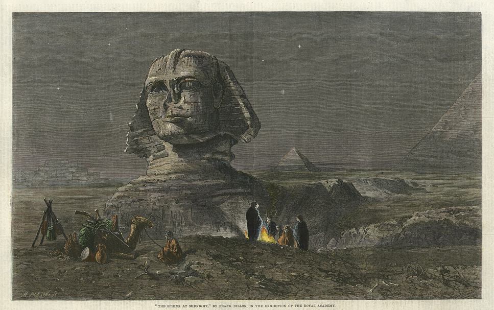 Egypt, 'The Sphinx at Midnight', 1862