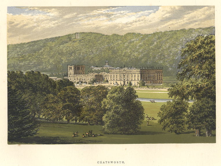 Derbyshire, Chatsworth House, 1880