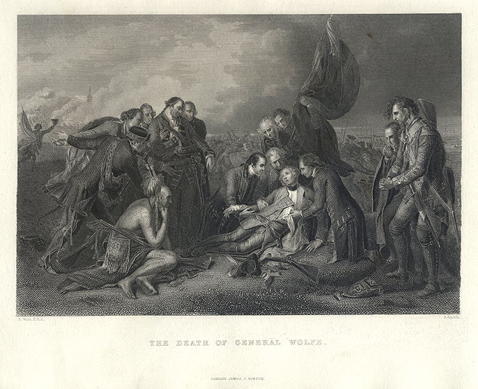 Death of General Wolfe in 1759, published 1862