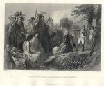 General Burgoyne and the Indians, about 1776, published 1862