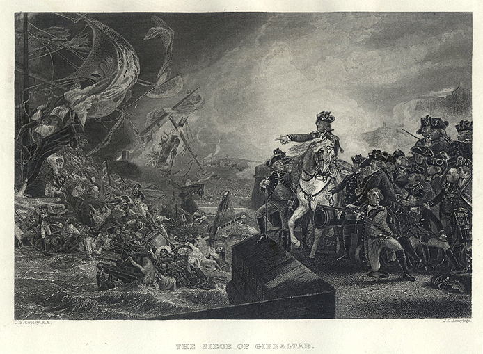 Siege of Gibraltar, in 1782, published 1862