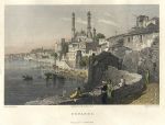 India, Benares view, 1832