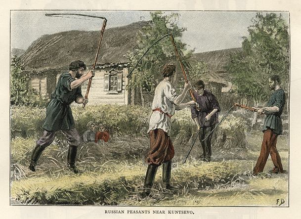 Russia, Peasants near Kuntsevo, 1889