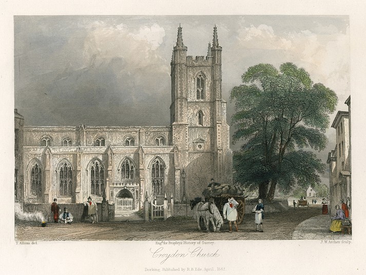 Surrey, Croydon Church, 1850