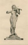 Music, photogravure after sculpture by Delaplanche, 1888