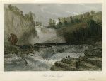 Scotland, Fall of the Clyde at Stonebyres, 1835