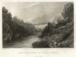 India, Grass Rope Bridge at Teree, - Gurwall, 1832