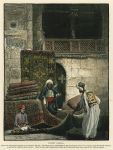 Cairo, scene in the Carpet Bazaar, 1880