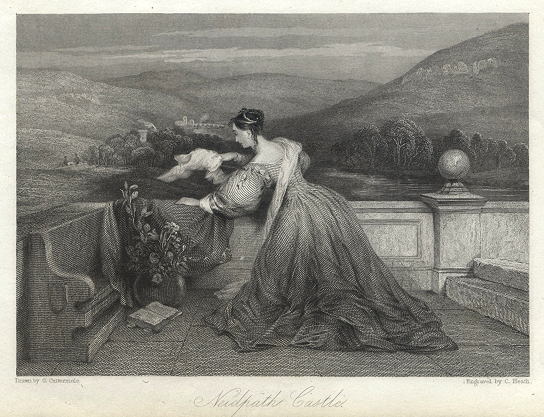 Scotland, Neidpath Castle, 1835