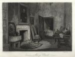 Scotland, Holyrood House, Queen Mary's Closet, 1835