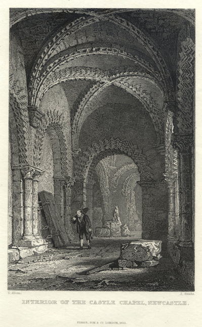 Newcastle, Castle Chapel interior, 1833