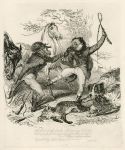 Fox Hunting. Monkeyana caricature by Thomas Landseer, 1828