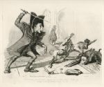 Dealing with Beggars. Monkeyana caricature by Thomas Landseer, 1828
