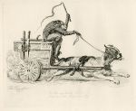 Tax Cart (Dog Cart). Monkeyana caricature by Thomas Landseer, 1828