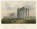 Greece, Athens, Temple of Jupiter Olympus, 1841