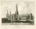 Staffordshire, Lichfield Cathedral, 1830