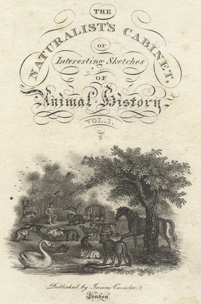 Titlepage to 'The Naturalist's Cabinet', 1806