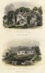 Surrey, Mickleham Rectory & New National School, 1845