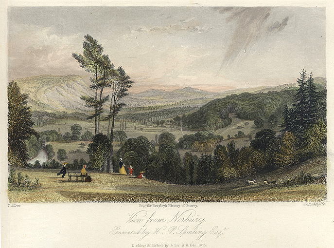 Surrey, View from Norbury, 1845