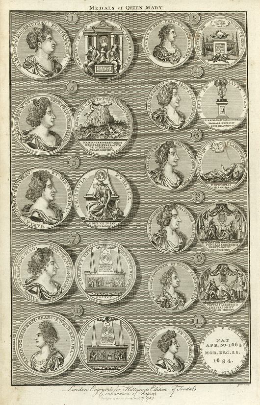 Medals of Queen Mary, 1789