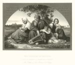 The Captives in Babylon, after Bendemann, 1846