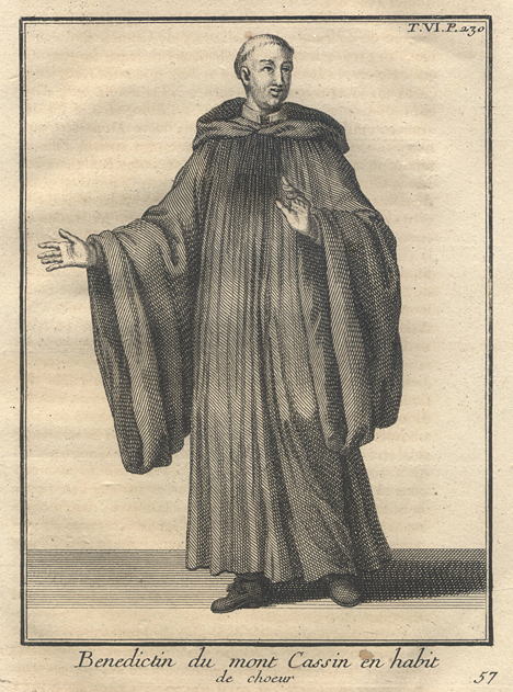 Benedictine of Mont Cassin (Monte Cassino), 1718