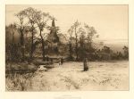 Surrey, Shere, etching by Percy Robertson, 1893