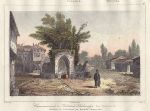 Turkey, Caravanserai in Kutchuk-Tchekmidje, 1847