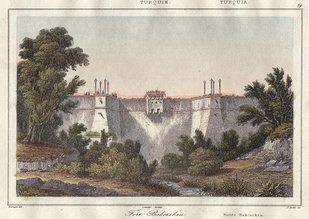 Turkey, Istanbul, Fort Bakczekeu (Baheky), 1847