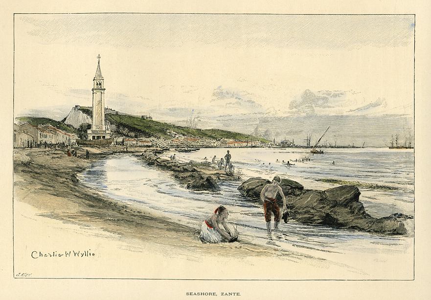 Greece, Zante seashore, 1891